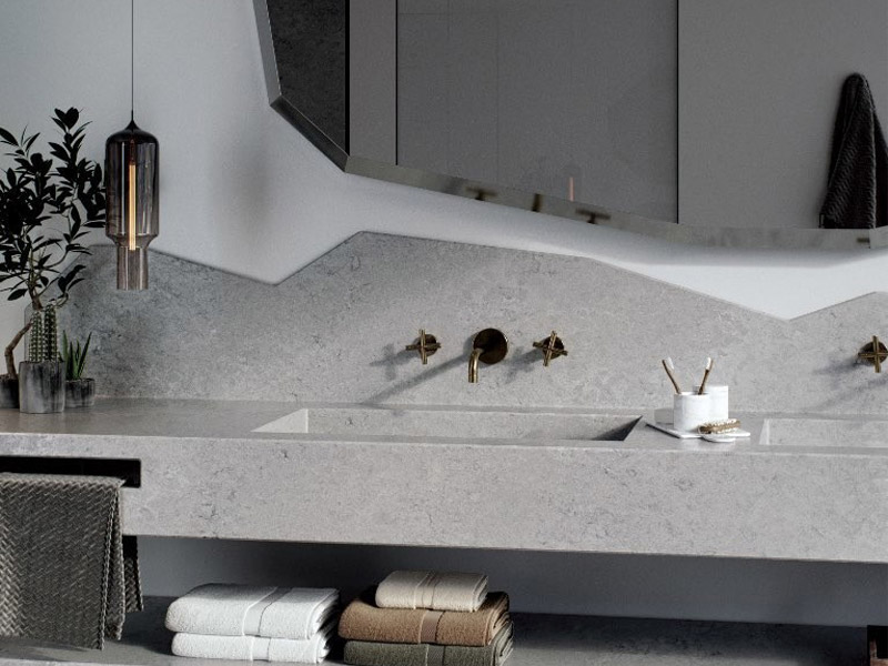 Đá quartz Caesarstone 4044 Airy Concrete