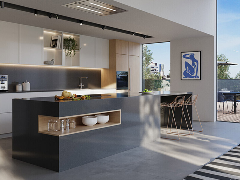 Đá quartz thạch anh Caesarstone 4120 Raven