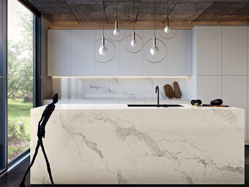 Đá quartz thạch anh Caesarstone 5031 Statuario Maximus