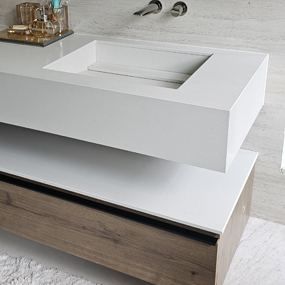 Chậu liền khối Caesarstone